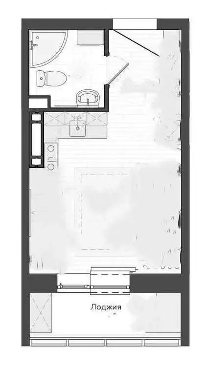 Квартира-студия: Иркутск, улица Пискунова, 148/1 (23 м) - Фото 1