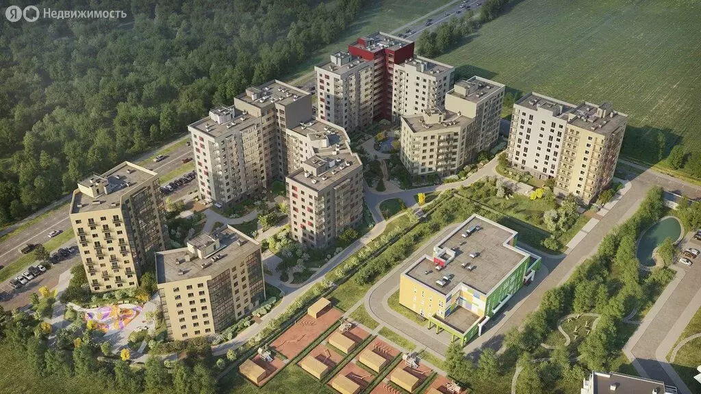 1-комнатная квартира: городской посёлок Янино-1, жилой комплекс Янила ... - Фото 1