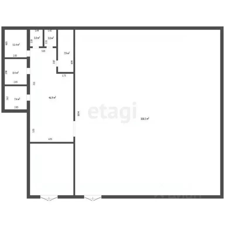 Торговая площадь в Ростовская область, Ростов-на-Дону пос. Чкаловский, ... - Фото 2