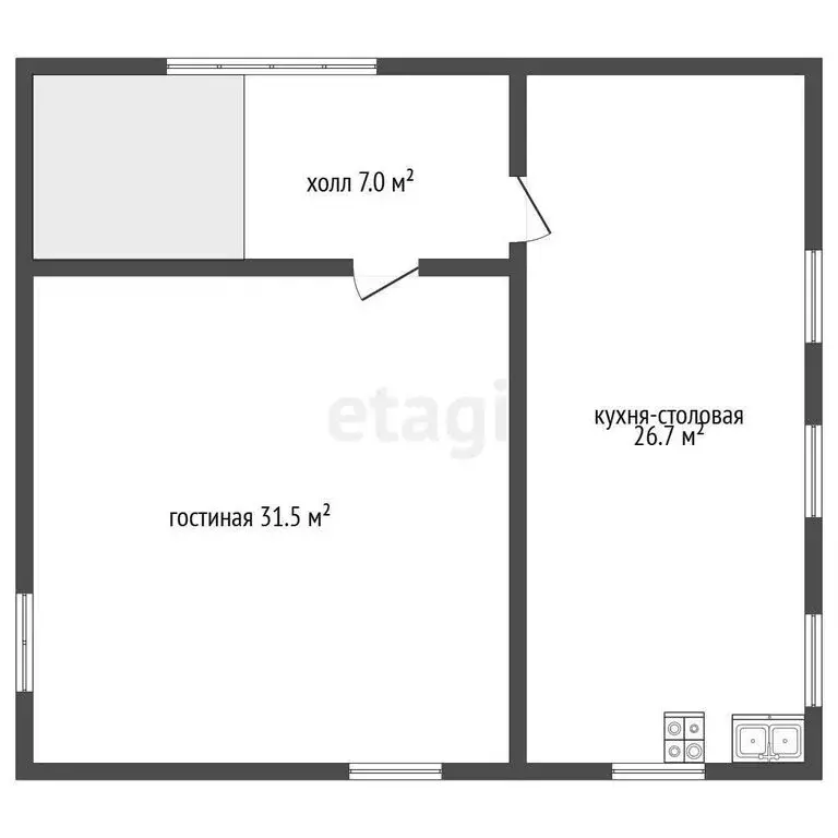 Дом в Отрадное, посёлок Петрушино, Благодатная улица (230 м) - Фото 2