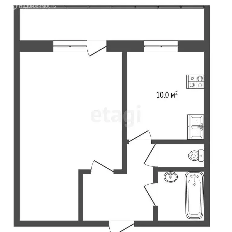 1-комнатная квартира: Тюмень, микрорайон Восточный, улица ... - Фото 1