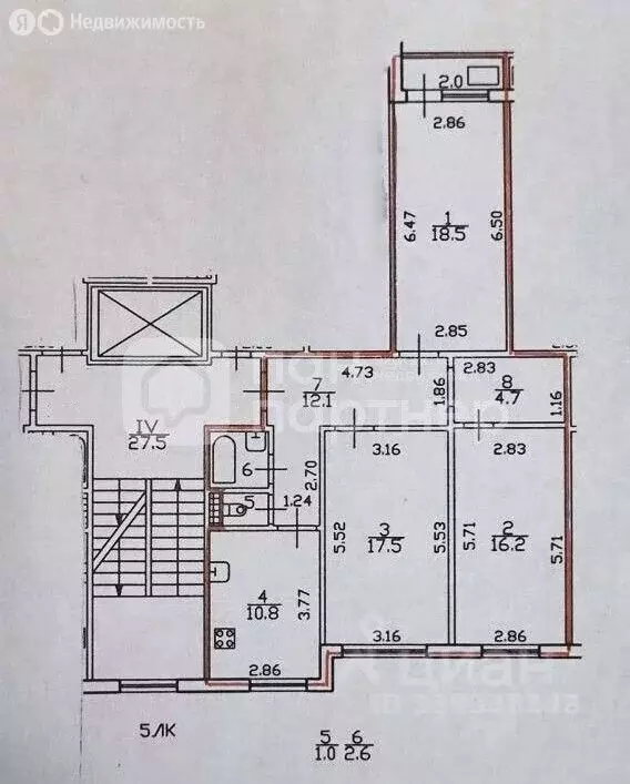 3-комнатная квартира: посёлок Шушары, Пушкинская улица, 36 (83.4 м) - Фото 1