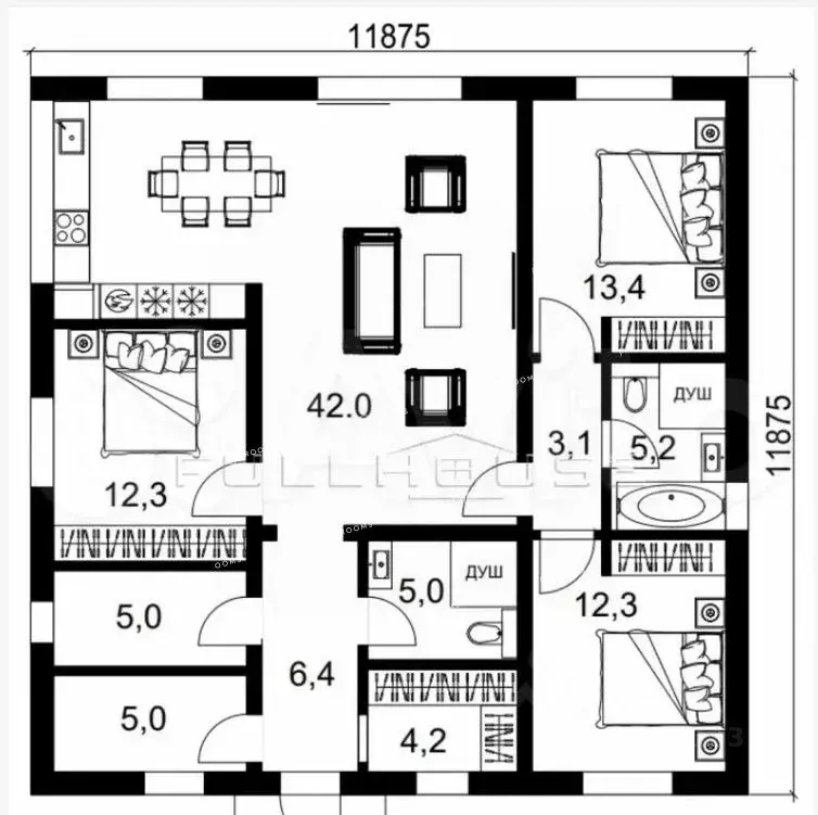Дом в Тульская область, Тула городской округ, д. Барсуки ул. ... - Фото 1