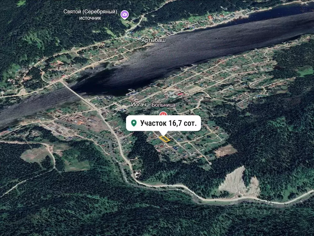 Участок в Алтай, Турочакский район, с. Иогач Таежный пер., 5 (16.67 ... - Фото 2