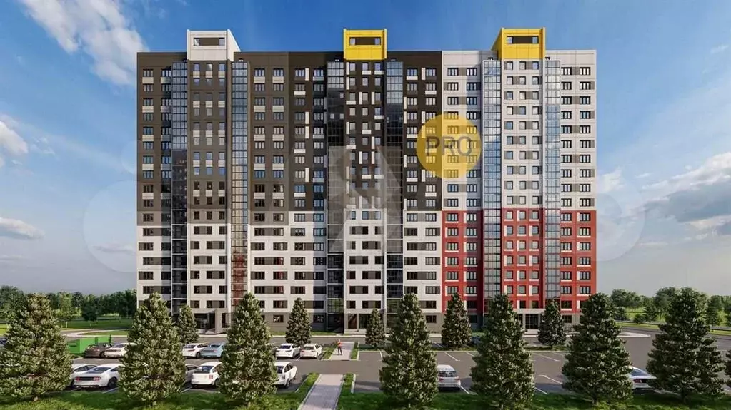 Квартира-студия, 26 м, 12/18 эт. - Фото 1