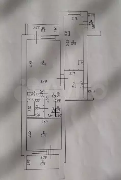 2-к. квартира, 55,5 м, 4/5 эт. - Фото 0