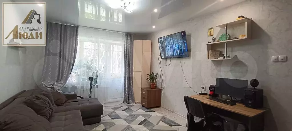 1-к. квартира, 36,8 м, 1/9 эт. - Фото 1