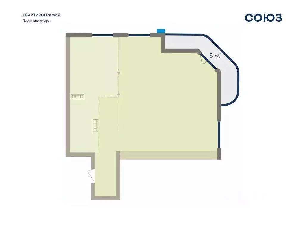 3-к кв. Кемеровская область, Новокузнецк ул. Павловского, 13А (84.1 м) - Фото 0