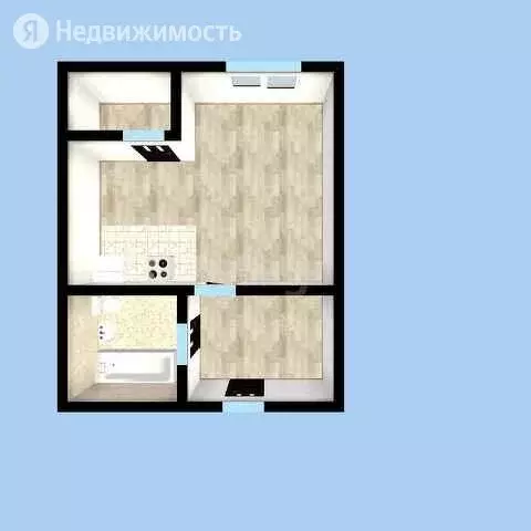 Квартира-студия: деревня Хохряки, Муромская улица, 1а (27 м) - Фото 0