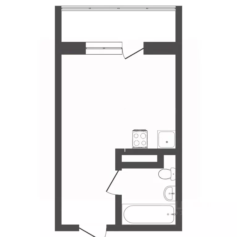 Студия Тюменская область, Тюмень Интернациональная ул., 199 (19.7 м) - Фото 1