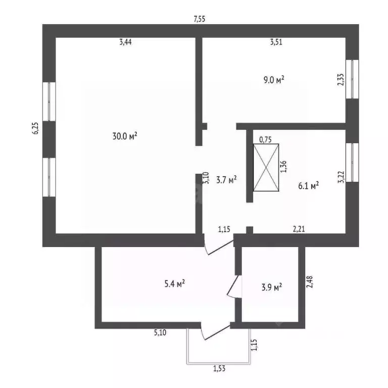 Дом в Амурская область, Ивановский муниципальный округ, с. Среднебелая ... - Фото 1