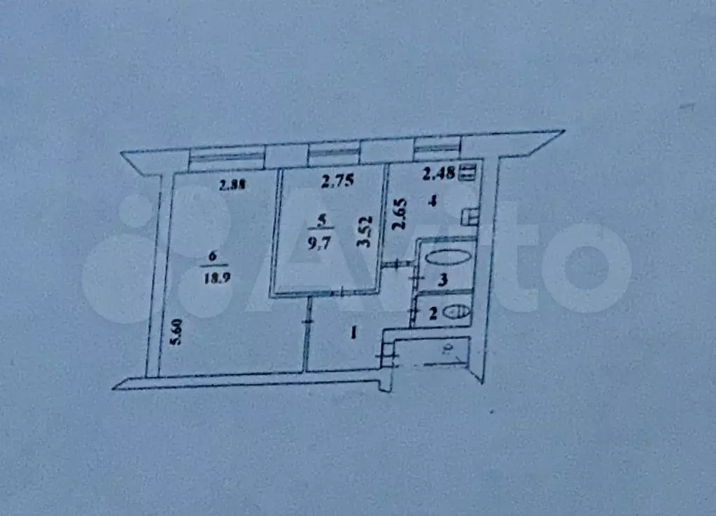 2-к. квартира, 42 м, 1/4 эт. - Фото 0