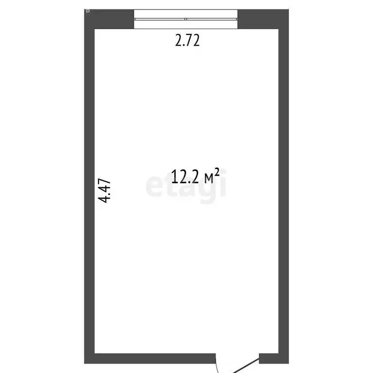 1к в -комнатной квартире (12.2 м) - Фото 1