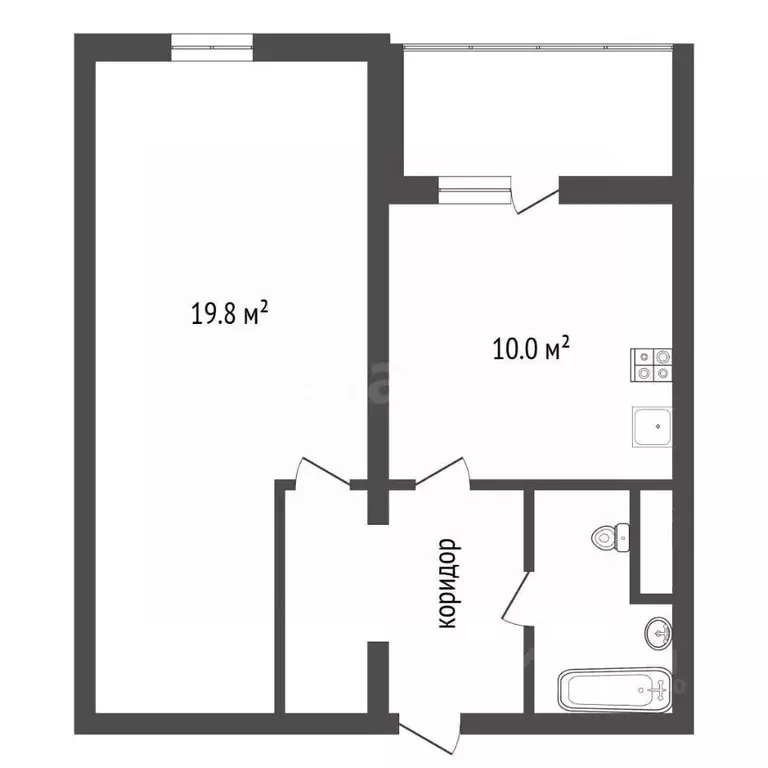 1-к кв. Воронежская область, Воронеж Московский просп., 13/2 (39.4 м) - Фото 1