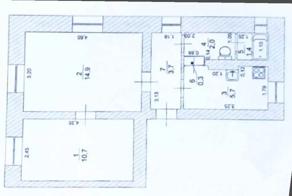 2-комнатная квартира: Ульяновск, улица 9 Мая, 8 (40 м) - Фото 1