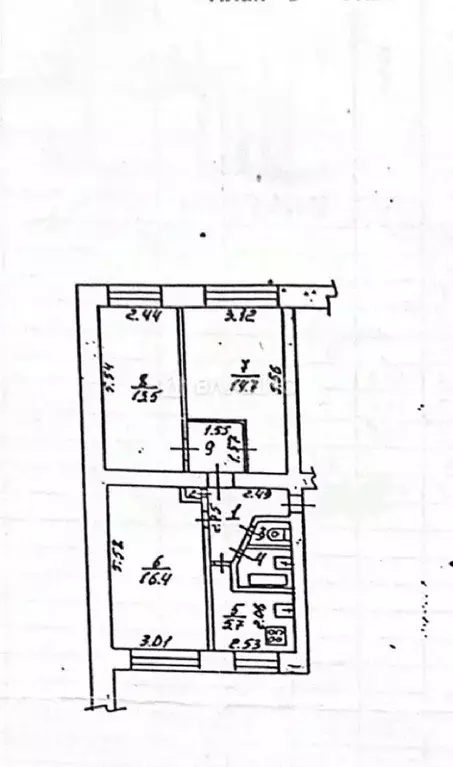 3-к кв. Владимирская область, Владимир Добросельская ул., 183 (60.0 м) - Фото 2