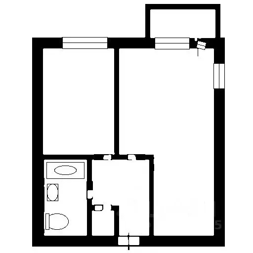 1-к кв. Санкт-Петербург Автовская ул., 40 (33.5 м) - Фото 2