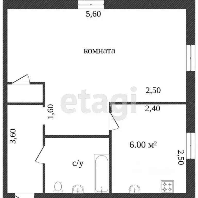 1-к кв. Красноярский край, Красноярск ул. Мечникова, 40 (31.5 м) - Фото 1