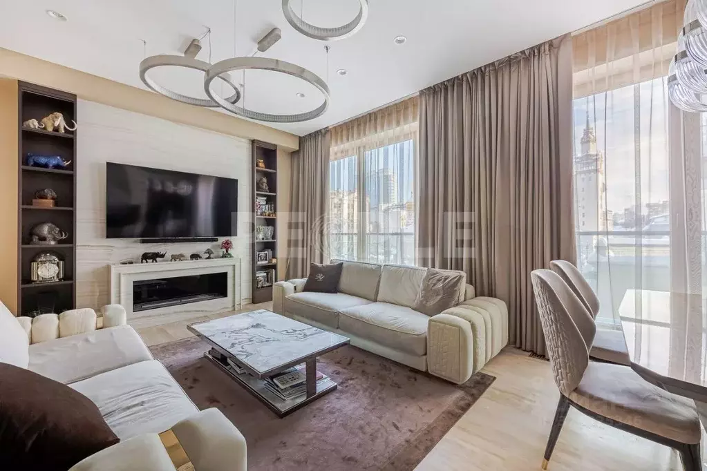 3-к кв. Москва 1-й Смоленский пер., 21 (140.3 м) - Фото 1