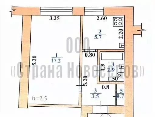 1-к кв. Мордовия, Саранск ул. Степана Разина, 23 (30.0 м) - Фото 2