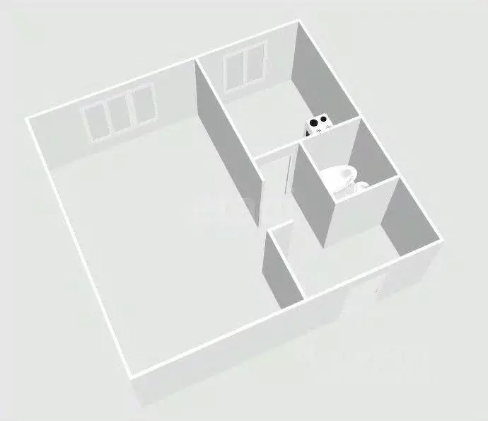 1-к кв. Сахалинская область, Холмск Молодежная ул., 13А (31.7 м) - Фото 1