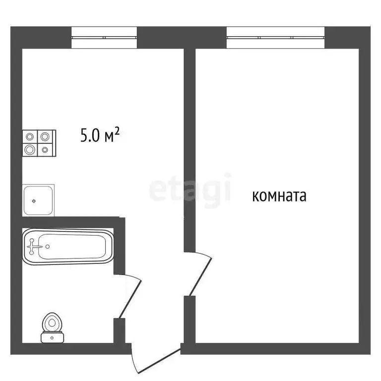 Квартира, 1 комната, 23 м - Фото 0