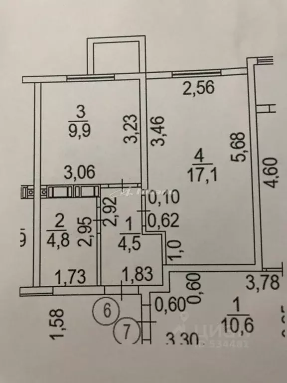 1-к кв. Крым, Симферополь пер. Мраморный, 40 (37.0 м) - Фото 2