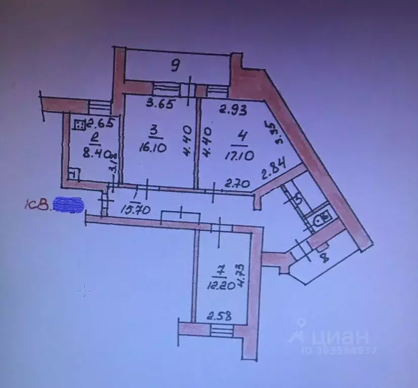 3-к кв. Чувашия, Чебоксары ул. Ленинского Комсомола, 52 (82.0 м) - Фото 0