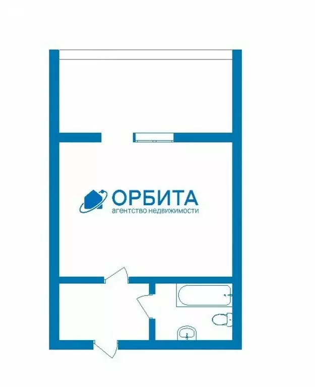 Квартира-студия: Тюмень, улица Бабарынка, 16Б (16.8 м) - Фото 0