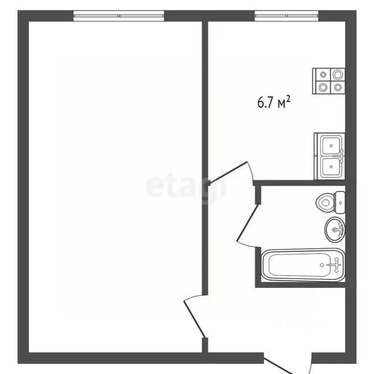 1-к кв. Москва ул. Лавочкина, 56/23 (32.7 м) - Фото 2