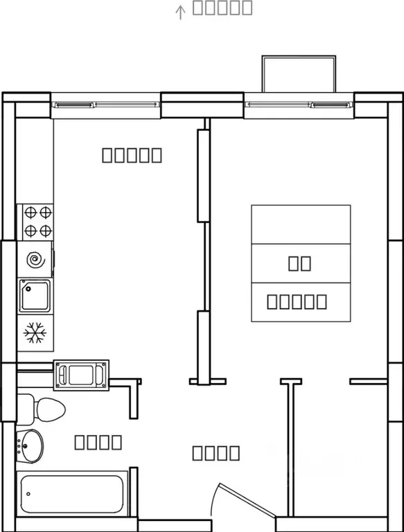 1-к кв. Московская область, Ленинский городской округ, д. Сапроново ... - Фото 1