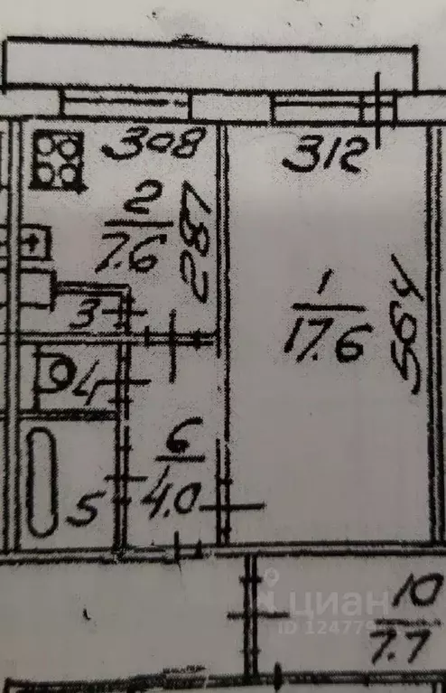 1-к кв. Санкт-Петербург ул. Жени Егоровой, 4К2 (33.8 м) - Фото 1