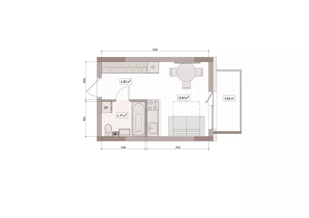 Квартира-студия: Кемерово, улица Терешковой, 39А (23.5 м) - Фото 2