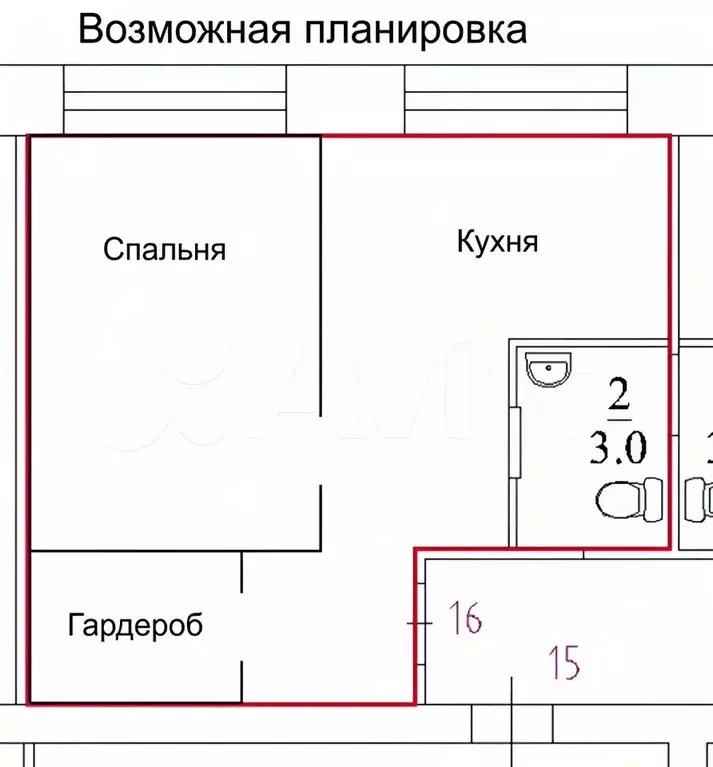 1-к кв. Архангельская область, Архангельск ул. Самойло, 12А (31.0 м) - Фото 0