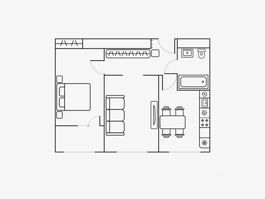 2-к кв. Москва ул. Берзарина, 30А (54.0 м) - Фото 2