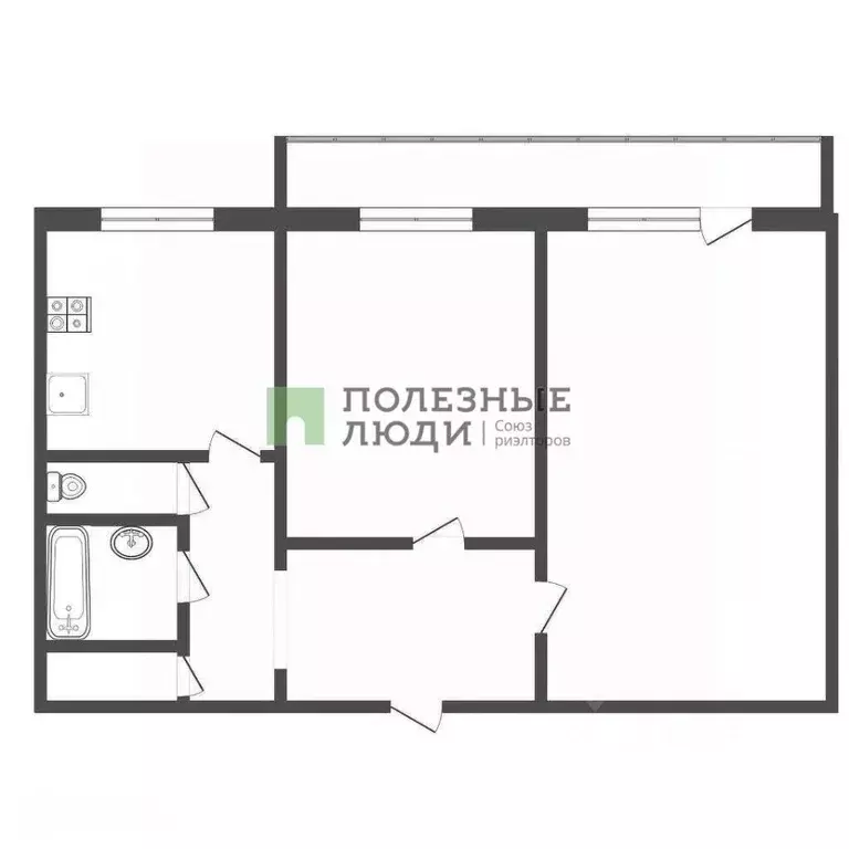 2-к кв. Томская область, Северск ул. Победы, 15 (50.0 м) - Фото 2