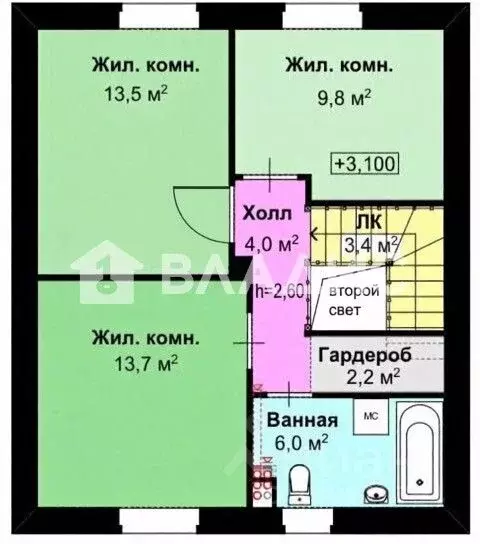 Дом в Нижегородская область, Нижний Новгород д. Крутая, ул. ... - Фото 1