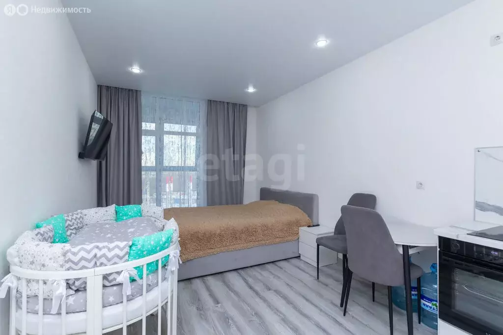 Квартира-студия: Тюмень, улица Павла Никольского, 14 (25.2 м) - Фото 1