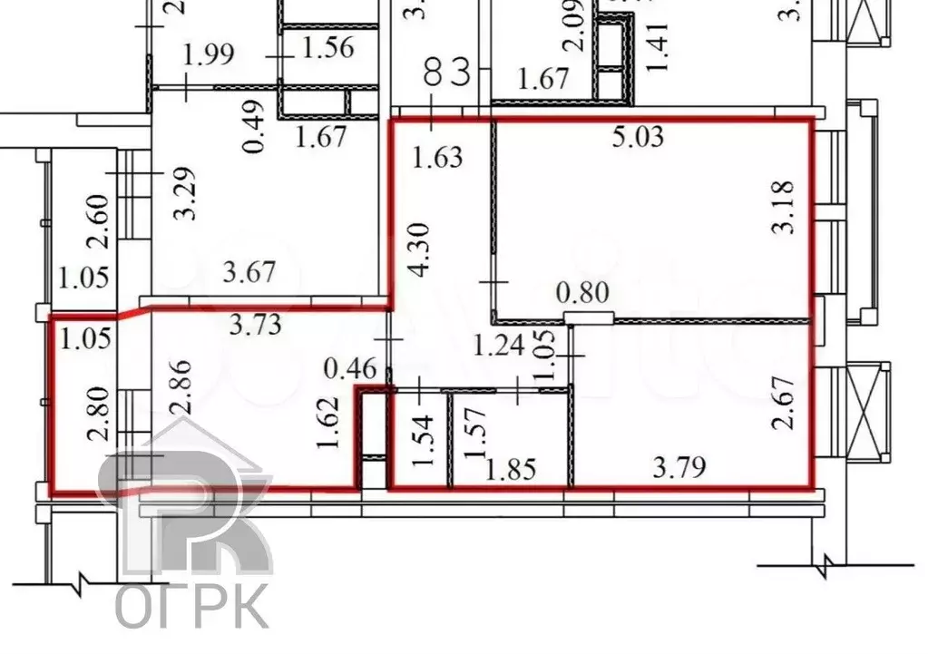 2-к. квартира, 49 м, 5/8 эт. - Фото 0