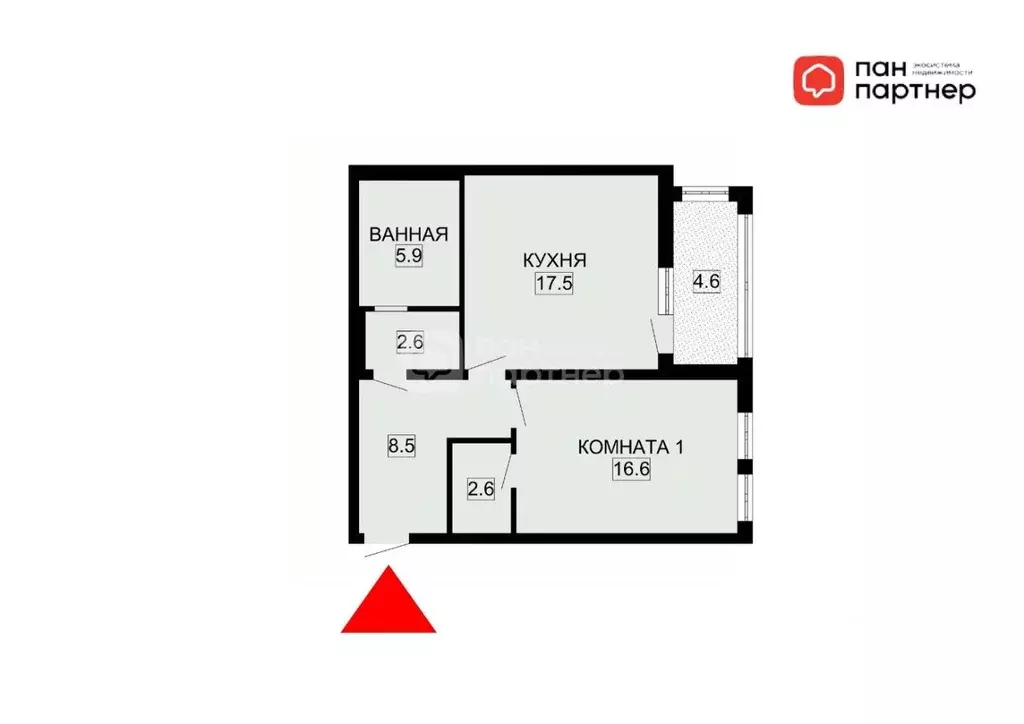 2-к кв. Санкт-Петербург 12-я Красноармейская ул., 26 (53.7 м) - Фото 2