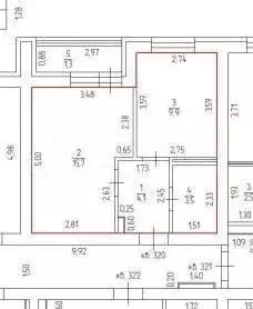 2-к. квартира, 34,5 м, 1/8 эт. - Фото 0