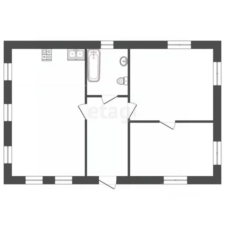 Дом в Ярославская область, Тутаев ул. Борисовская, 45 (64 м) - Фото 0