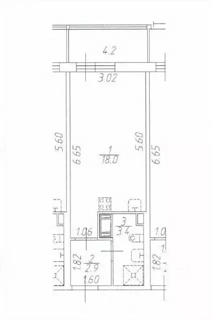 Студия Санкт-Петербург ул. Бориса Шмелева, 7 (24.3 м) - Фото 2
