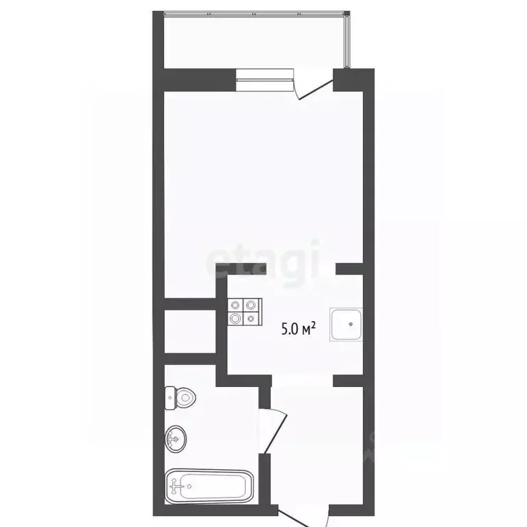 Студия Тюменская область, Тюмень ул. Вице-адмирала Воронцова, 9 (23.3 ... - Фото 1