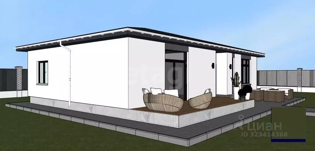 Дом в Крым, Симферопольский район, с. Трудовое ул. Молодежная (130 м) - Фото 0