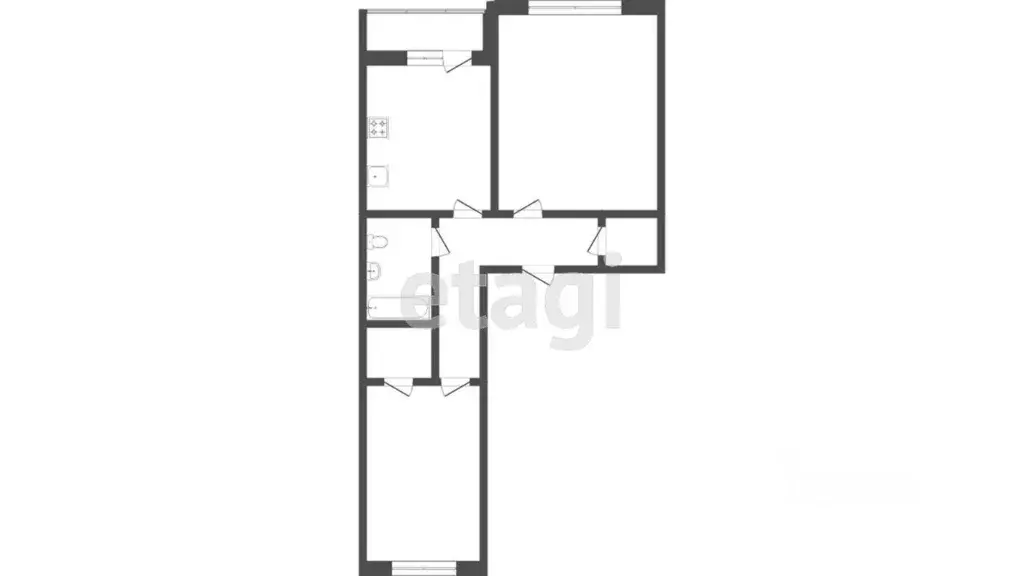 3-к кв. Тюменская область, Тюмень ул. 50 лет Октября, 57Ак1 (79.1 м) - Фото 2