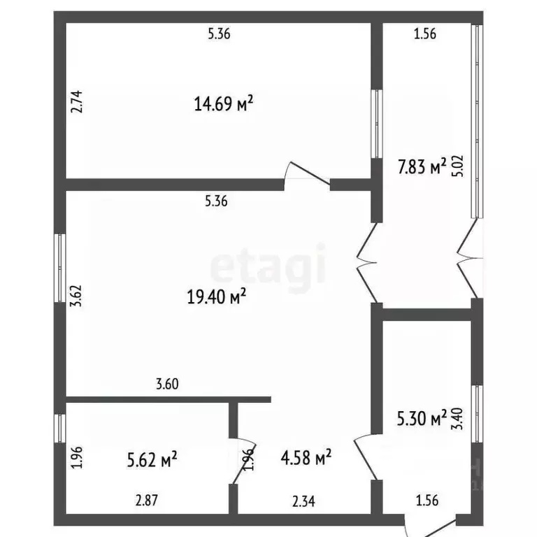Дом в Омская область, Омск СНТ Ромашка ТСН, аллея 9-я, 6 (61 м) - Фото 1