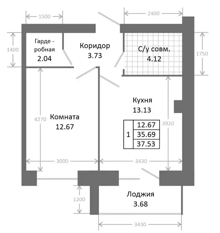 1-комнатная квартира: Ярославль, Клубная улица, 31А (38 м) - Фото 1