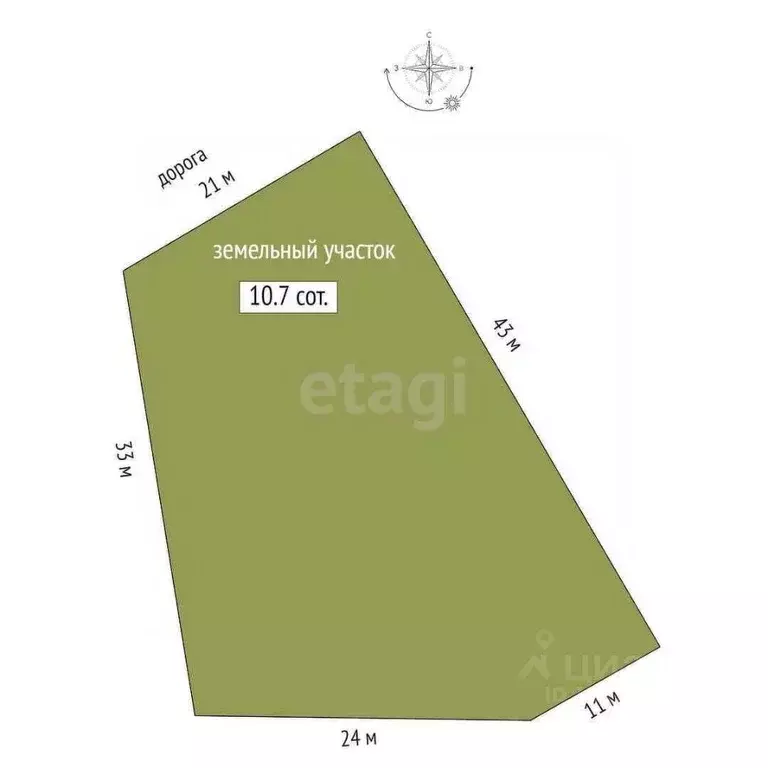 Участок в Архангельская область, Котласский муниципальный округ, д. ... - Фото 2