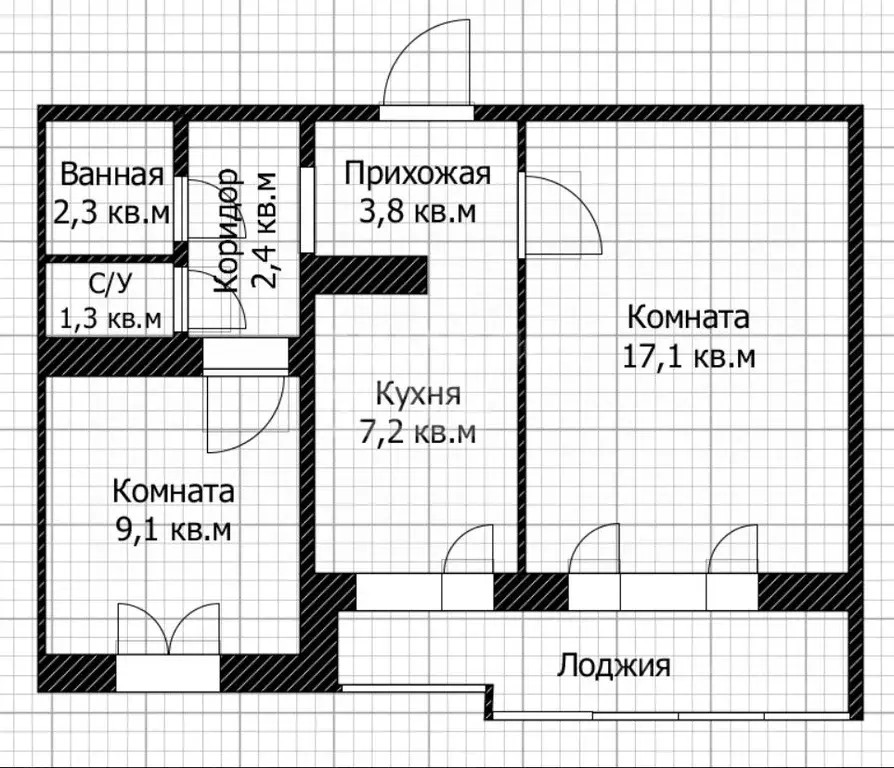 2-к кв. Оренбургская область, Оренбург ул. Чкалова, 31 (44.0 м) - Фото 1